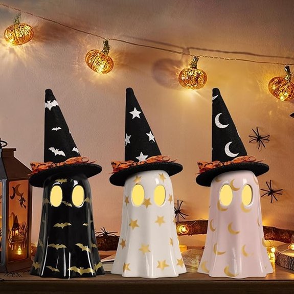 20 Best Halloween Indoor Decorations That'll Spook Even the Scariest Ghosts 20 halloween ghost ceramic decor