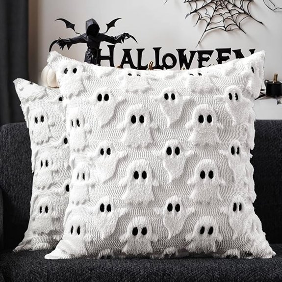20 Best Halloween Indoor Decorations That'll Spook Even the Scariest Ghosts 10 halloween ghost pillow covers