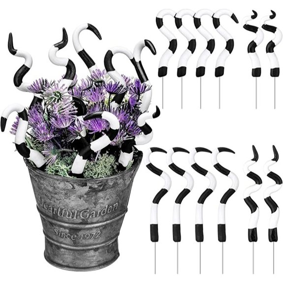 halloween octopus plant stakes