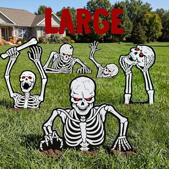 halloween skeleton yard stakes