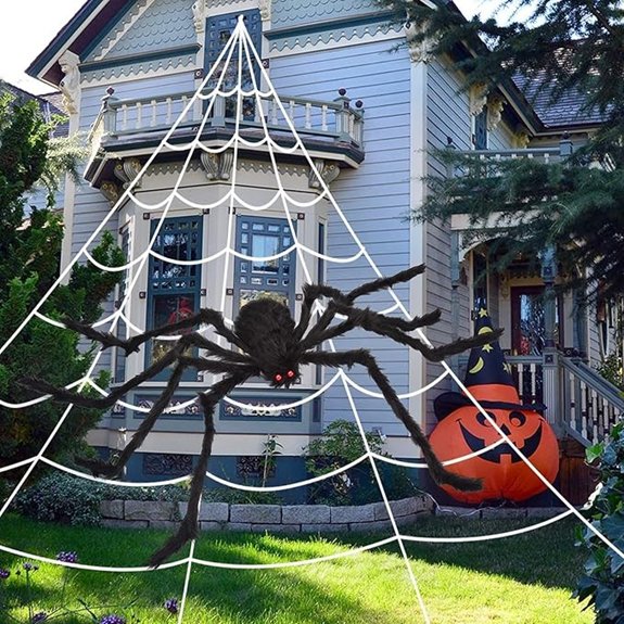 halloween spider web decor