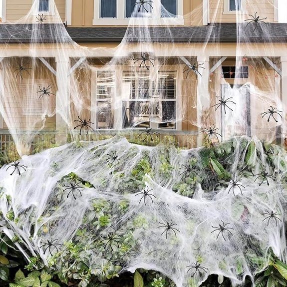 halloween spider web decor