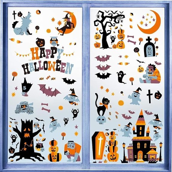 20 Best Halloween Indoor Decorations That'll Spook Even the Scariest Ghosts 9 halloween window sticker decals