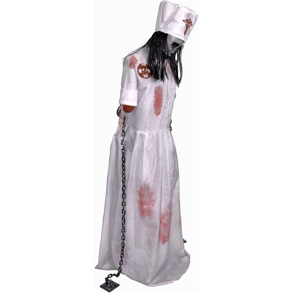 haunted nurse animatronic decor
