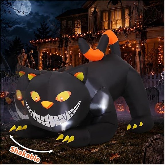large halloween black cat