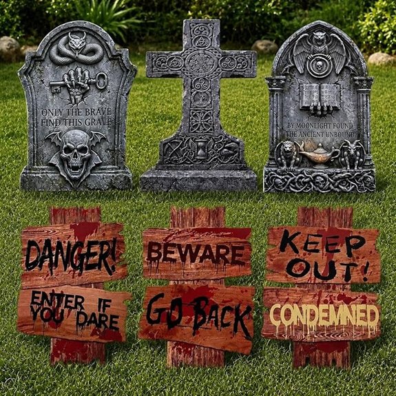 large outdoor halloween signs