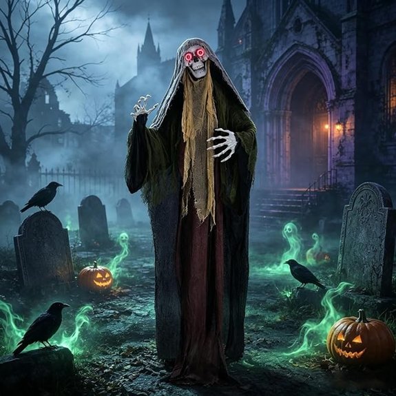 life size skeleton outdoor decor