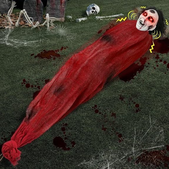 outdoor halloween animatronic victim