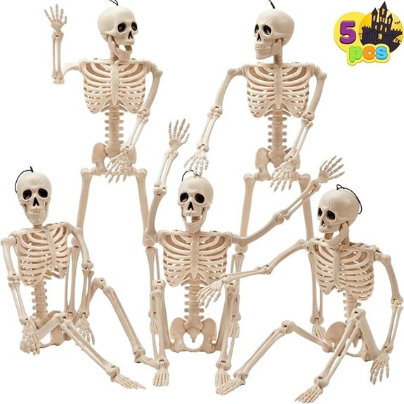 20 Best Halloween Indoor Decorations That'll Spook Even the Scariest Ghosts 11 posable skeleton halloween decor