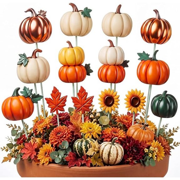 pumpkin garden stakes pack