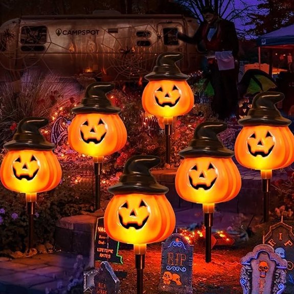 20 Best Halloween Yard Stakes That'll Spook Your Neighbors for All the Right Reasons 5 solar halloween lantern stakes