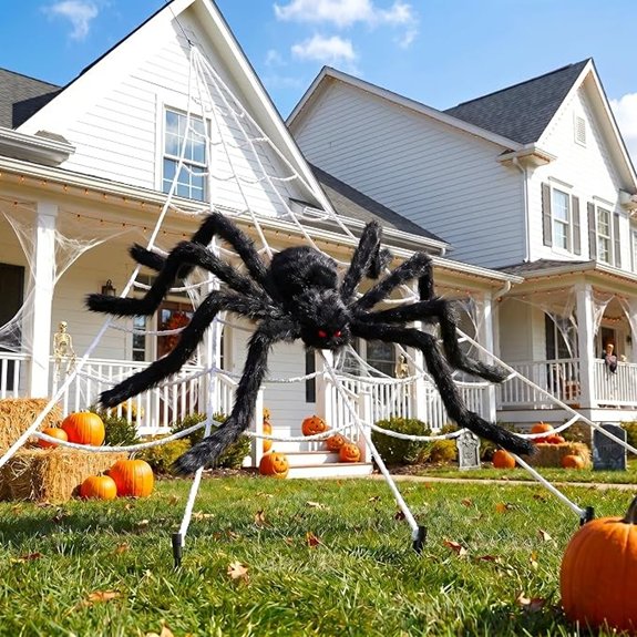 spider web halloween decor