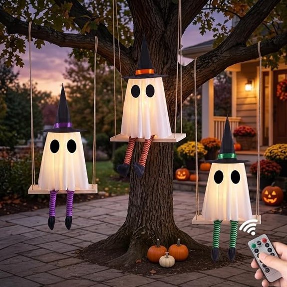 spooky hanging ghost decorations