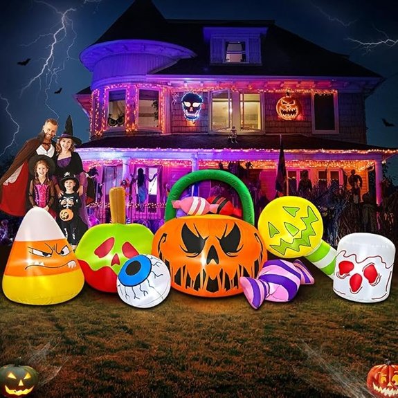 tall inflatable pumpkin ghost