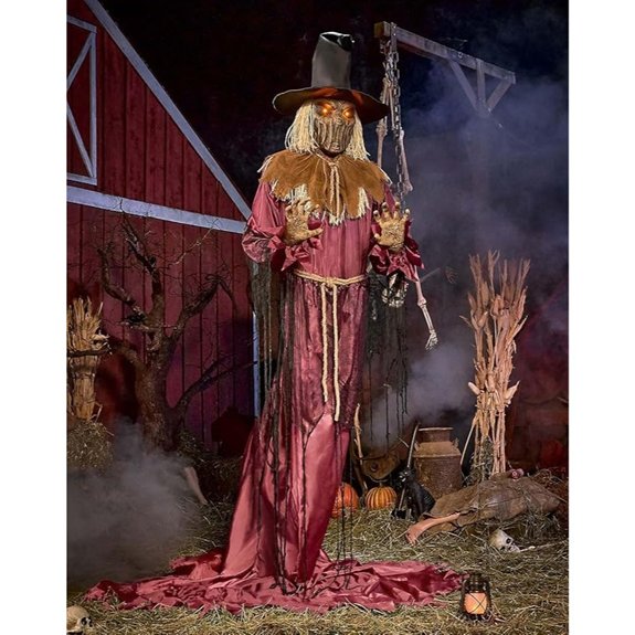 tall sinister straw figure