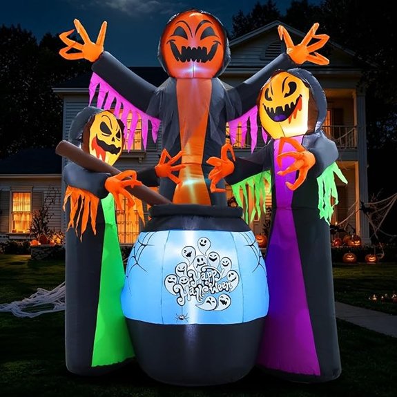 three witches cauldron inflatable