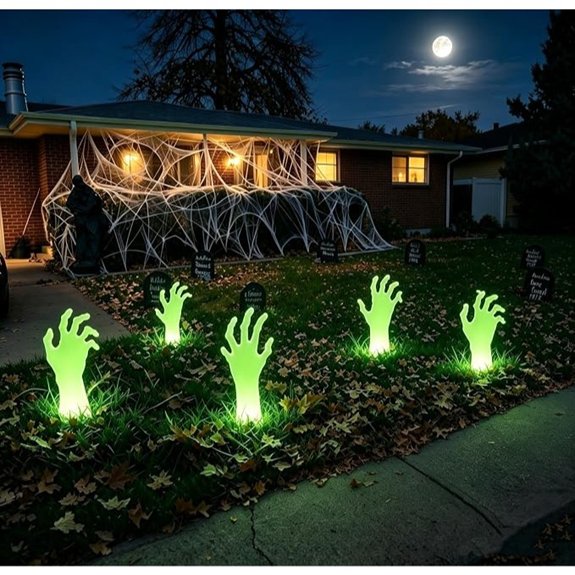 20 Best Halloween Yard Stakes That'll Spook Your Neighbors for All the Right Reasons 9 zombie hand lawn stakes